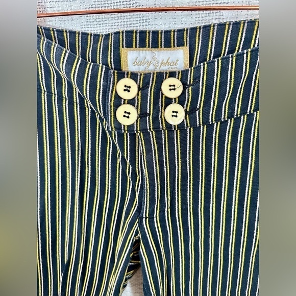 Y2K Baby Phat striped bermudas size 9 - Picture 2 of 12